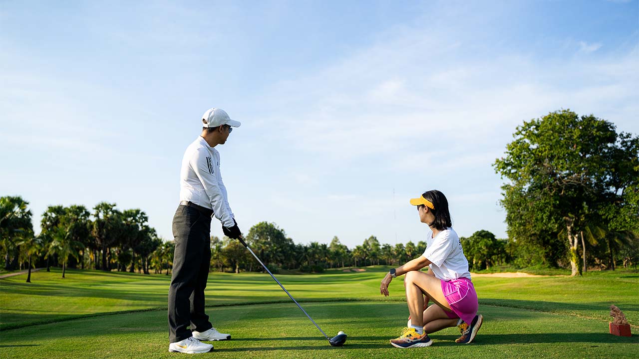 Golf course green landscape